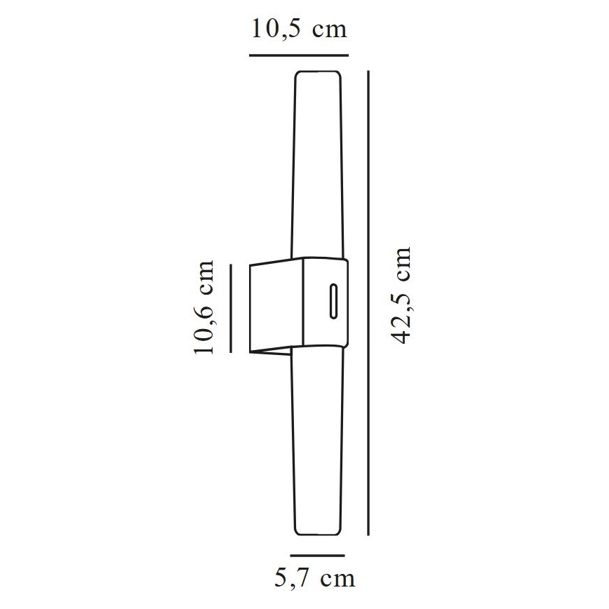 Nordlux - LED kúpeľňové osvetlenie zrkadla HELVA LED/9W/230V IP44
