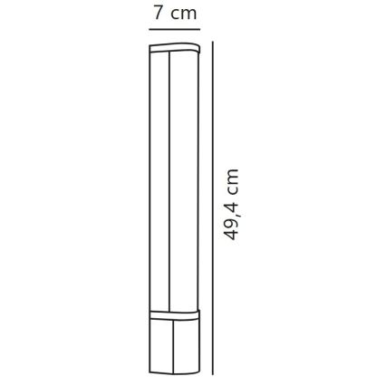 Nordlux - LED Kúpeľňové osvetlenie zrkadla MALAIKA LED/6W/230V 3000K IP44 čierna