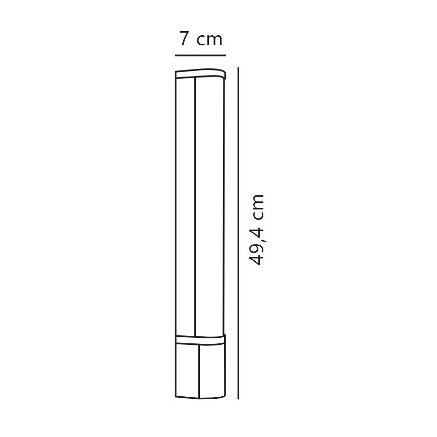 Nordlux - LED Kúpeľňové osvetlenie zrkadla MALAIKA LED/6W/230V 3000K IP44 čierna