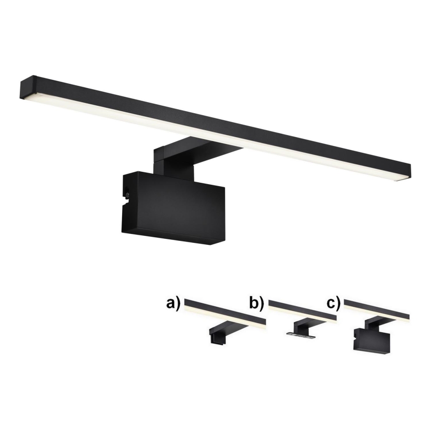 Nordlux - LED Kúpeľňové osvetlenie zrkadla MARLEE LED/8,9W/230V IP44 4000K 50 cm čierna