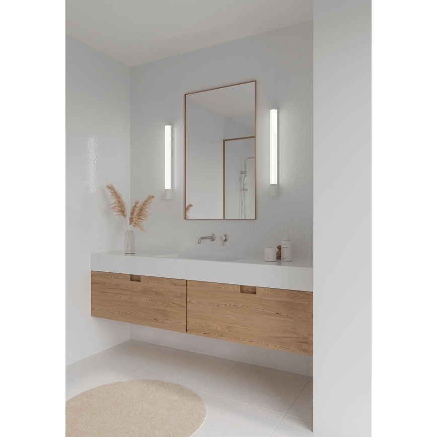 Nordlux - LED kúpeľňové osvetlenie k zrkadlu so zásuvkou MALAIKA LED/15W/230V IP44 68,4 cm biela