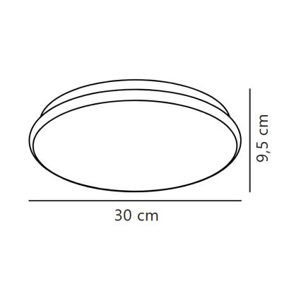 Nordlux - LED Kúpeľňové stropné svietidlo MONTONE LED/10W/230V IP44 pr. 30 cm