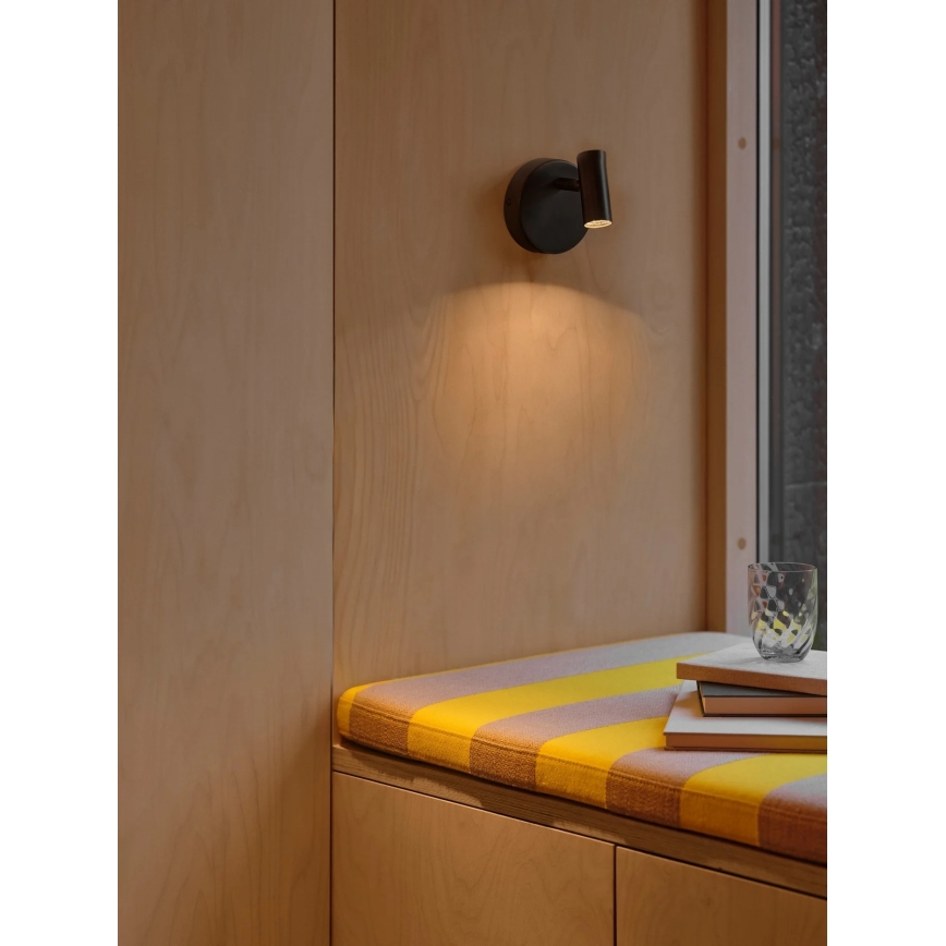 Nordlux - LED Nástenné bodové svietidlo OMARI LED/3,2W/230V čierna