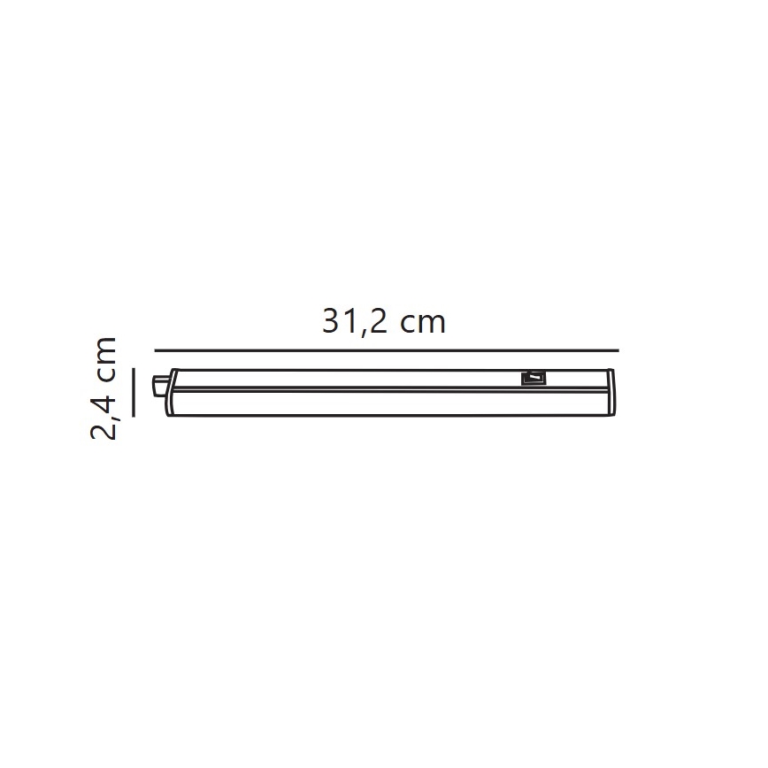 Nordlux - LED Podlinkové svietidlo LATONA LED/4W/230V 3000/4000K  31,2 cm