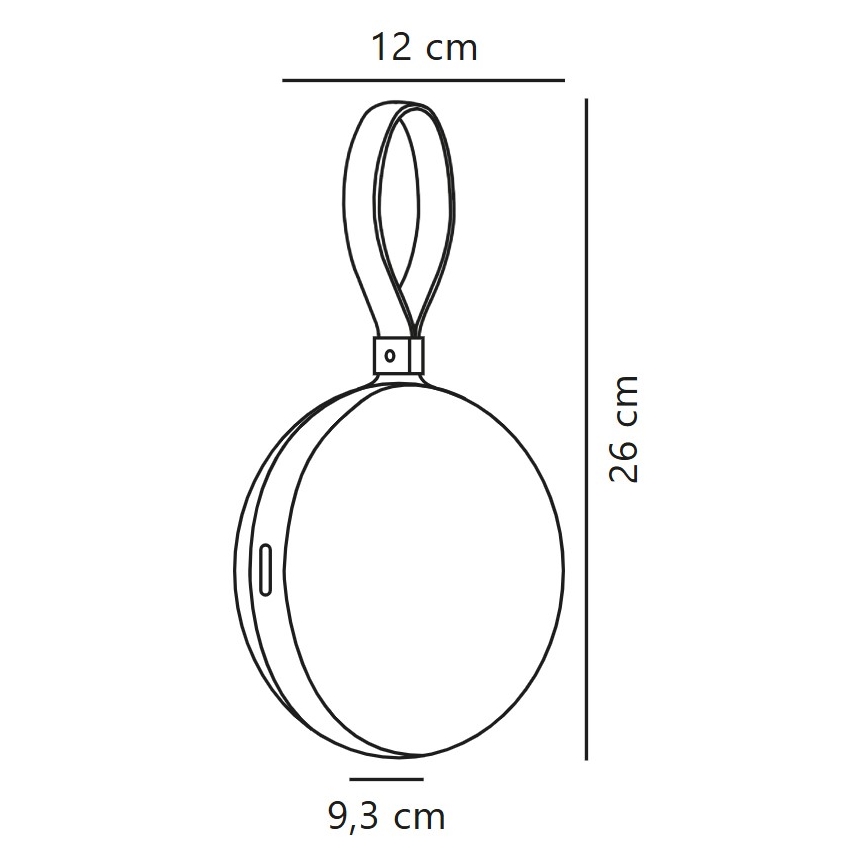 Nordlux - LED Prenosná nabíhacia lampa LED/1W/3,7V IP54 žltá