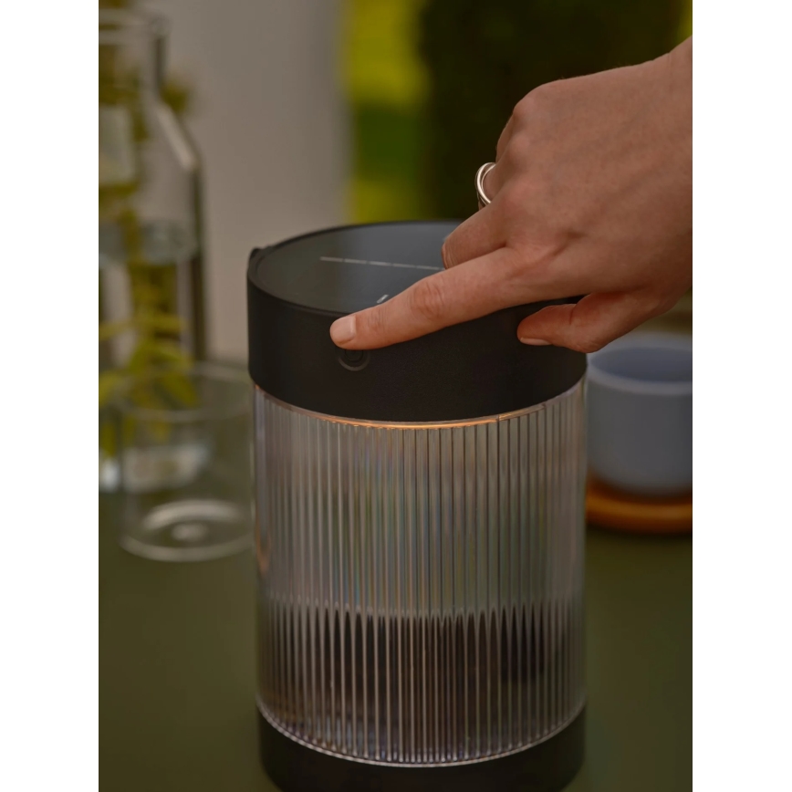 Nordlux - LED Solárna lampa COUPAR LED/3,2W/3,7V čierna