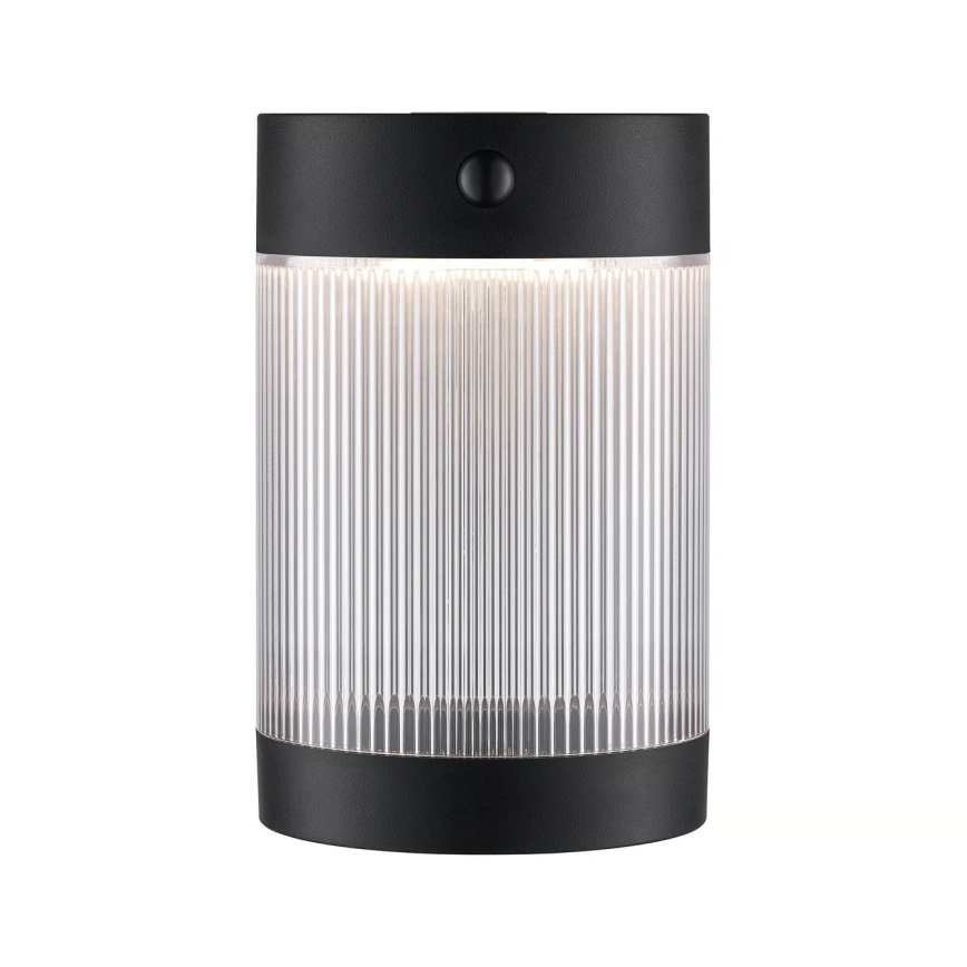 Nordlux - LED Solárne nástenné svietidlo so senzorom COUPAR LED/3,2W/5V 3000K IP44 čierna