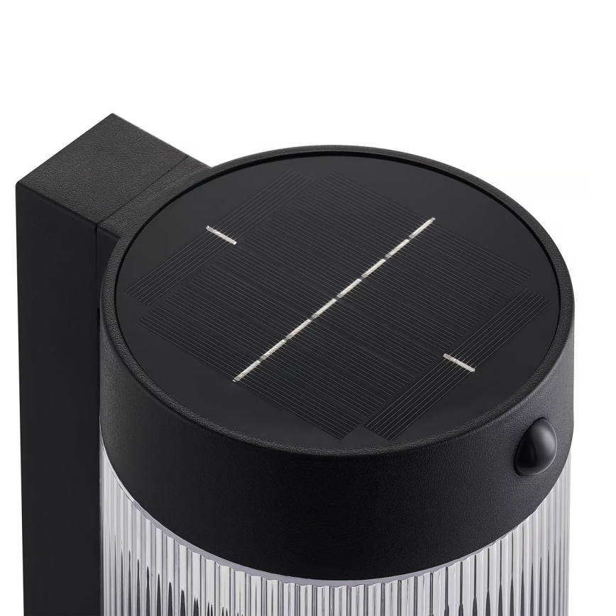 Nordlux - LED Solárne nástenné svietidlo so senzorom COUPAR LED/3,2W/5V 3000K IP44 čierna