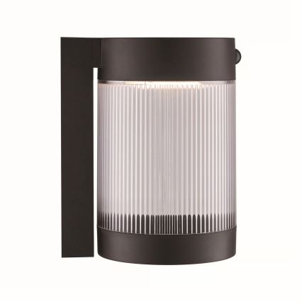 Nordlux - LED Solárne nástenné svietidlo so senzorom COUPAR LED/3,2W/5V 3000K IP44 čierna
