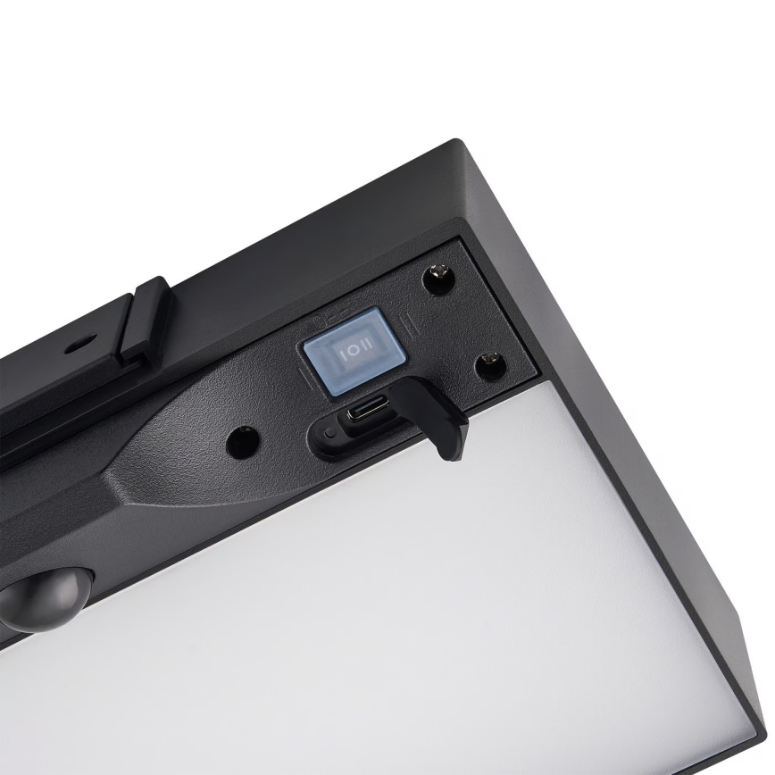 Nordlux - LED solárne nástenné svietidlo so senzorom MONAY LED/5W/5V 3000K IP44 2000 mAh čierna