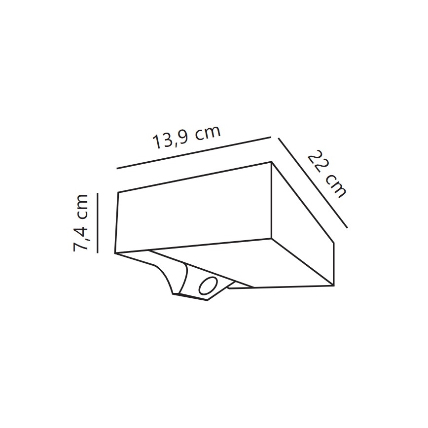 Nordlux - LED solárne nástenné svietidlo so senzorom MONAY LED/5W/5V 3000K IP44 2000 mAh čierna