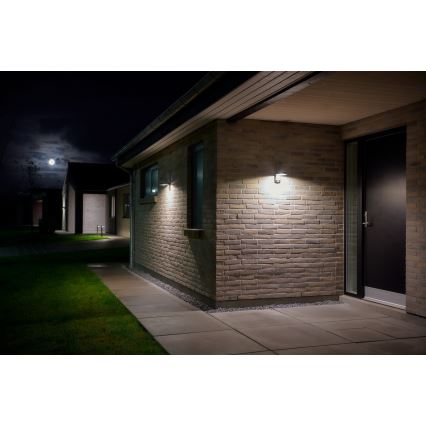 Nordlux - LED solárne nástenné svietidlo so senzorom RICA LED/5W/3,7V IP44 2200 mAh okrúhle