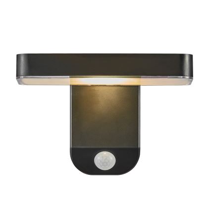 Nordlux - LED solárne nástenné svietidlo so senzorom RICA LED/5W/3,7V IP44 2200 mAh hranaté