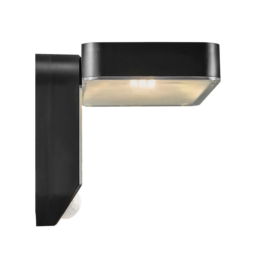 Nordlux - LED solárne nástenné svietidlo so senzorom RICA LED/5W/3,7V IP44 2200 mAh hranaté
