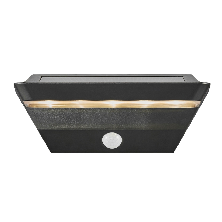 Nordlux - LED Solárne nástenné svietidlo so senzorom AGENA LED/5W/3,7V IP44 2200 mAh