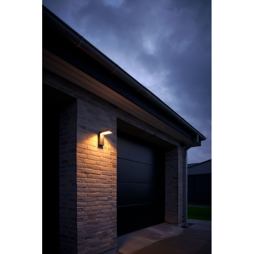 Nordlux - LED Solárne nástenné svietidlo so senzorom ALYA LED/5W/3,7V IP44 2200 mAh