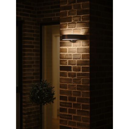 Nordlux - LED Solárne nástenné svietidlo so senzorom MONAY LED/5W/5V 3000K IP44 čierna