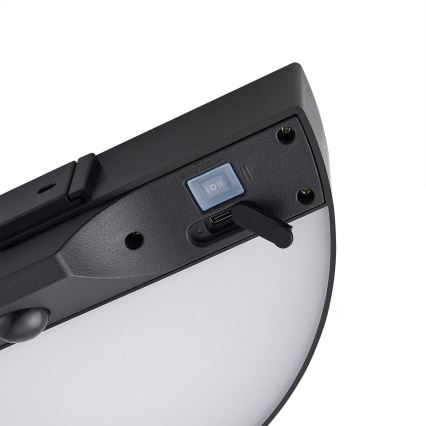 Nordlux - LED Solárne nástenné svietidlo so senzorom MONAY LED/5W/5V 3000K IP44 čierna