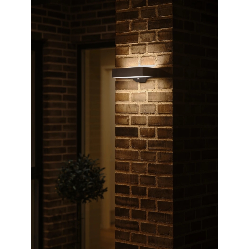 Nordlux - LED Solárne nástenné svietidlo so senzorom MONAY LED/5W/5V 3000K IP44