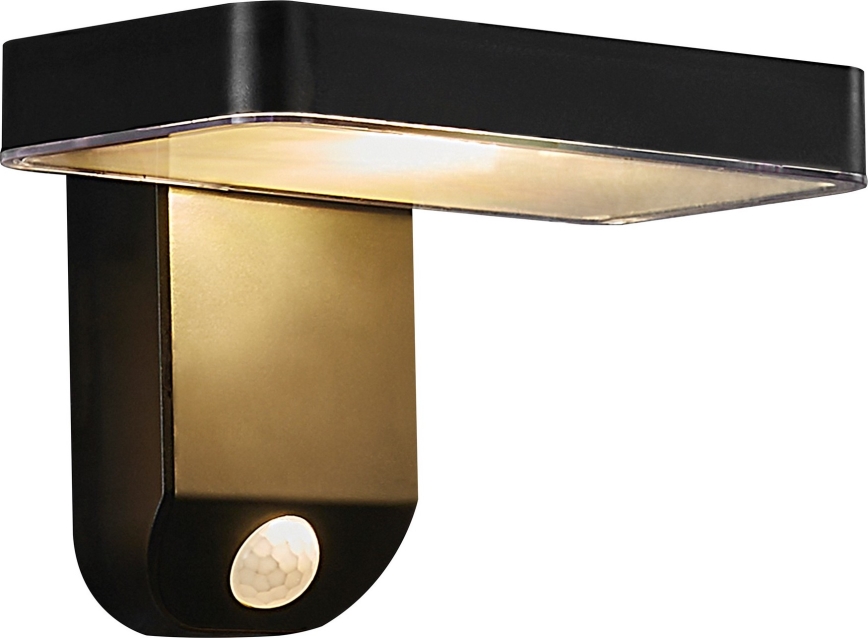 Nordlux - LED Solárne nástenné svietidlo so senzorom RICA LED/5W/3,7V IP44 2200 mAh hranatý
