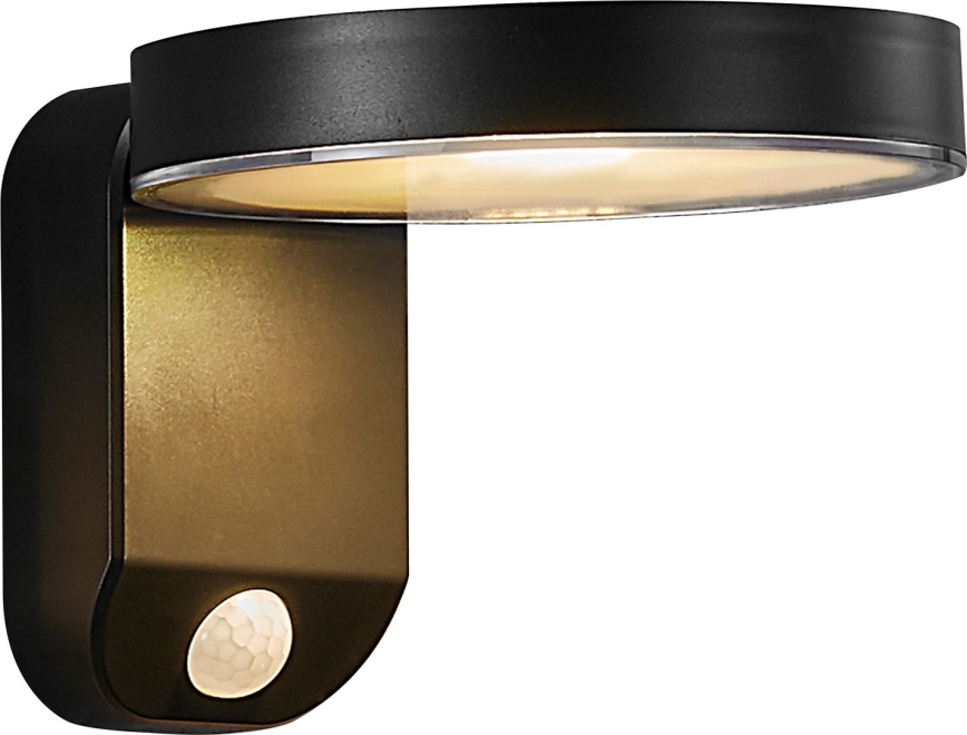Nordlux - LED solárne nástenné svietidlo so senzorom RICA LED/5W/3,7V IP44 2200 mAh okrúhle