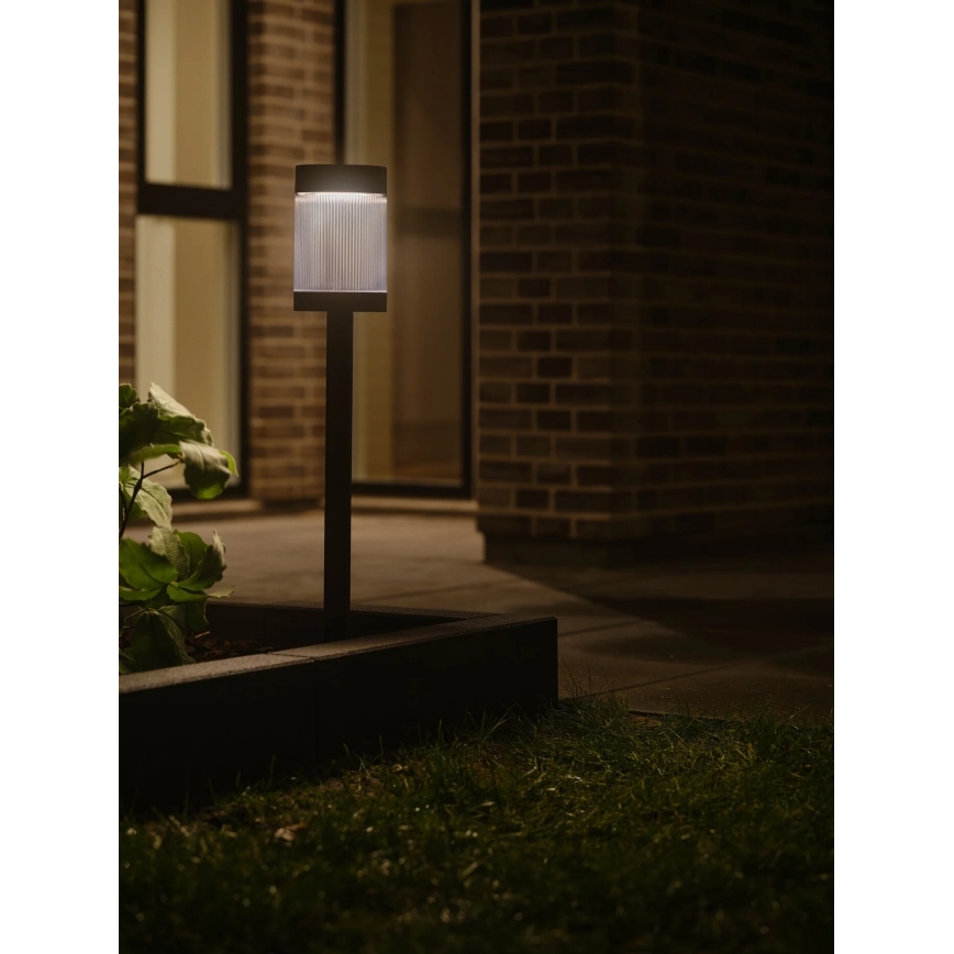 Nordlux - LED Solárna lampa COUPAR LED/3,2W/5V 3000K IP44 čierna 1800 mAh