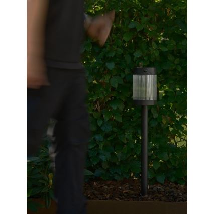 Nordlux - LED Solárna lampa COUPAR LED/3,2W/5V 3000K IP44 čierna 1800 mAh