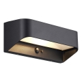 Nordlux - LED Solárne svietidlo so senzorom MARCELLIO LED/5W/5V IP54 2200 mAh čierna
