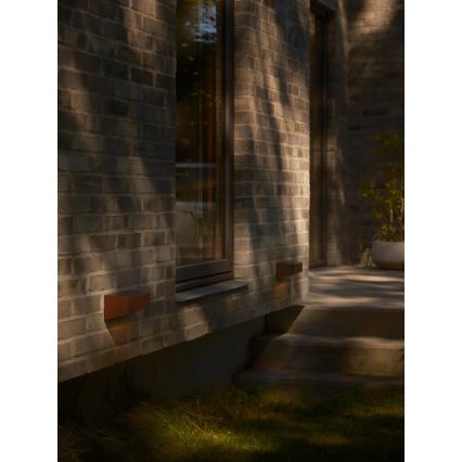 Nordlux - LED solárne svietidlo so senzorom MARCELLIO LED/5W/5V IP54 2200 mAh hnedá