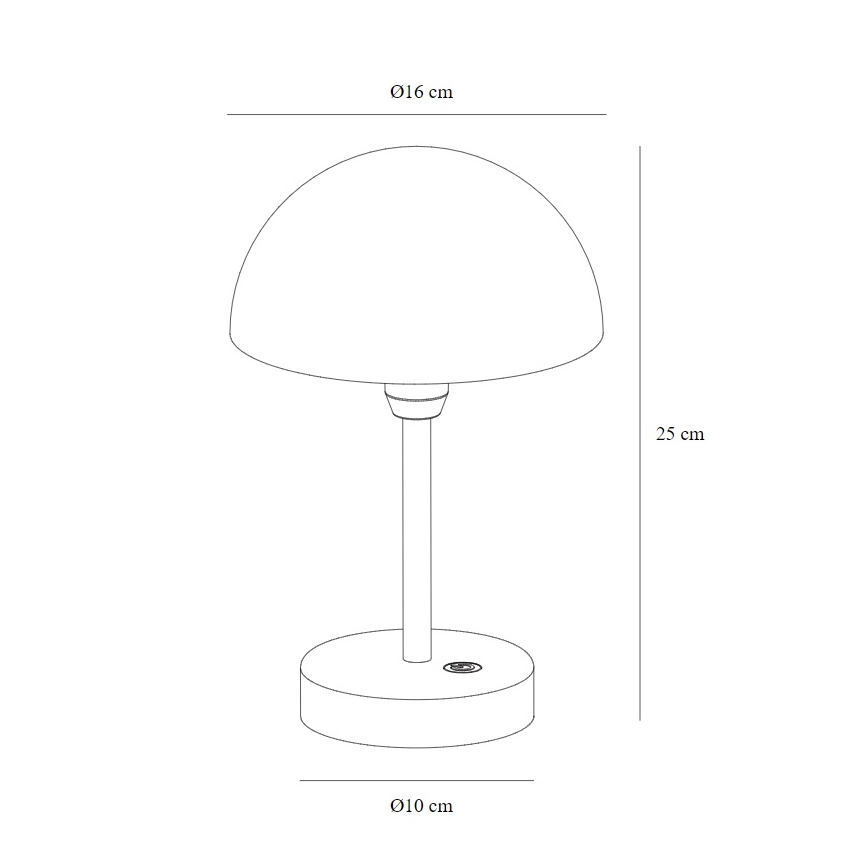 Nordlux - LED Stmievateľná nabíjacia vonkajšia stolná lampa ELLEN LED/2,8W/3,7V IP44 béžová
