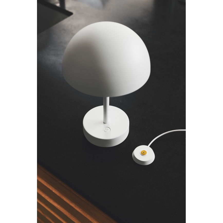 Nordlux - LED Stmievateľná nabíjacia vonkajšia stolná lampa ELLEN LED/2,8W/3,7V IP44 biela