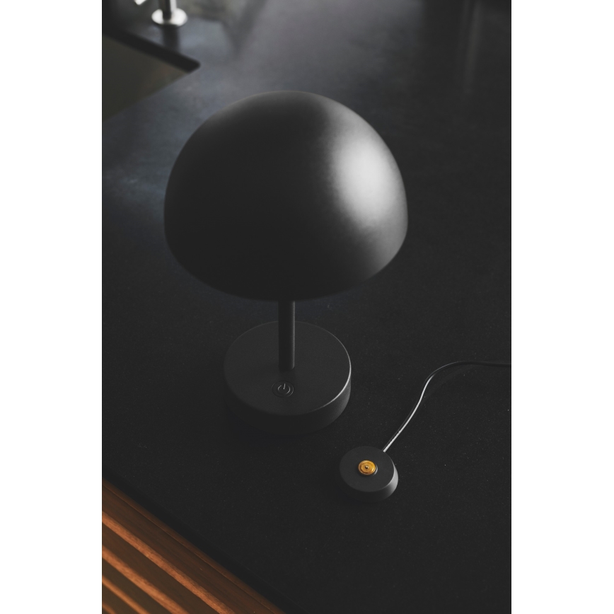 Nordlux - LED Stmievateľná nabíjacia vonkajšia stolná lampa ELLEN LED/2,8W/3,7V IP44 čierna