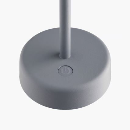 Nordlux - stmievateľná nabíjateľná vonkajšia stolová lampa ELLEN LED/2,8W/3,7V 2200 mAh IP44 sivá