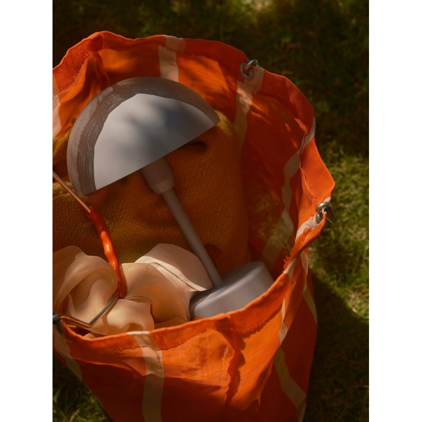 Nordlux - LED stmievateľná dobíjateľná vonkajšia stolová lampa ELLEN ELLEN LED/2,8W/3,7V IP44 2200 mAh sivá