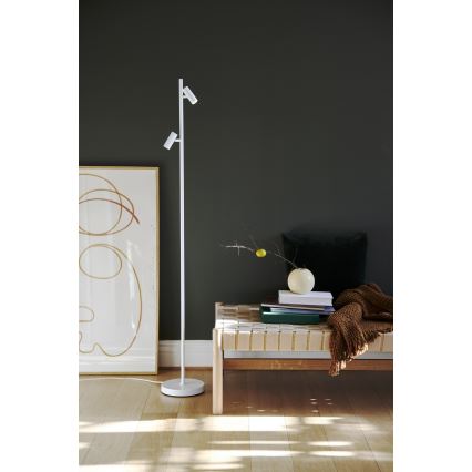 Nordlux - LED Stmievateľná dotyková stojacia lampa OMARI 2xLED/3,2W/230V biela