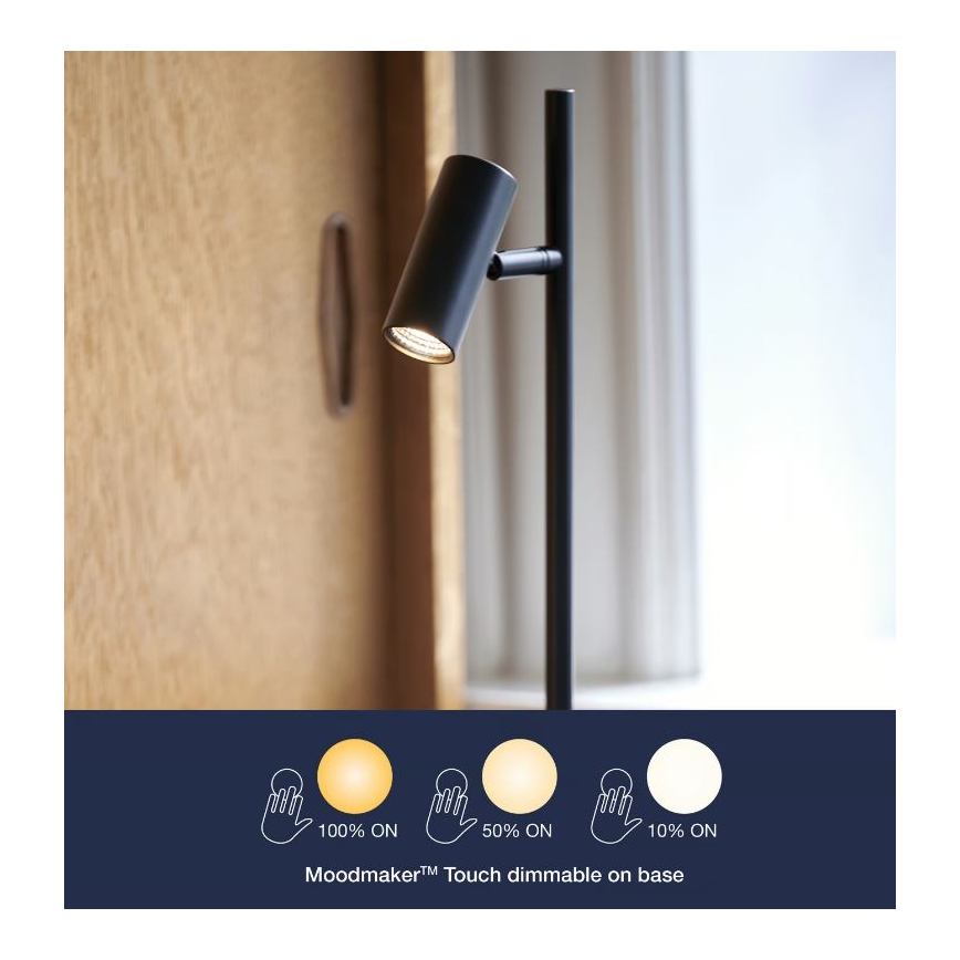 Nordlux - LED Stmievateľná stolná lampa OMARI LED/3,2W/230V čierna