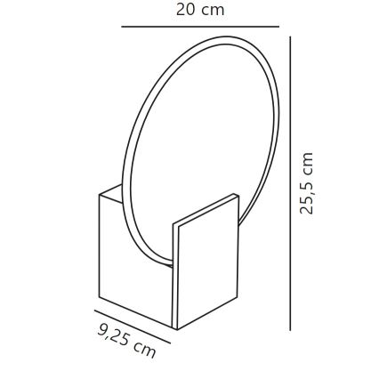 Nordlux - LED Stmievateľné kúpeľňové nástenné svietidlo HESTER LED/9,5W/230V IP44 biela