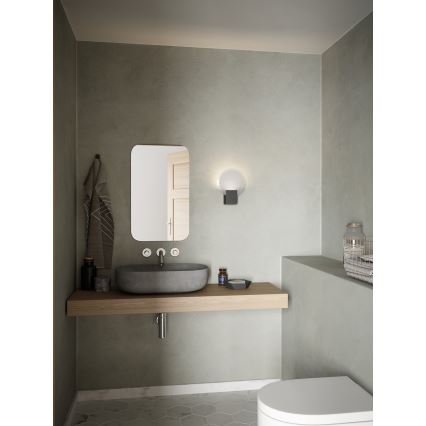 Nordlux - LED Stmievateľné kúpeľňové nástenné svietidlo HESTER LED/9,5W/230V IP44 čierna