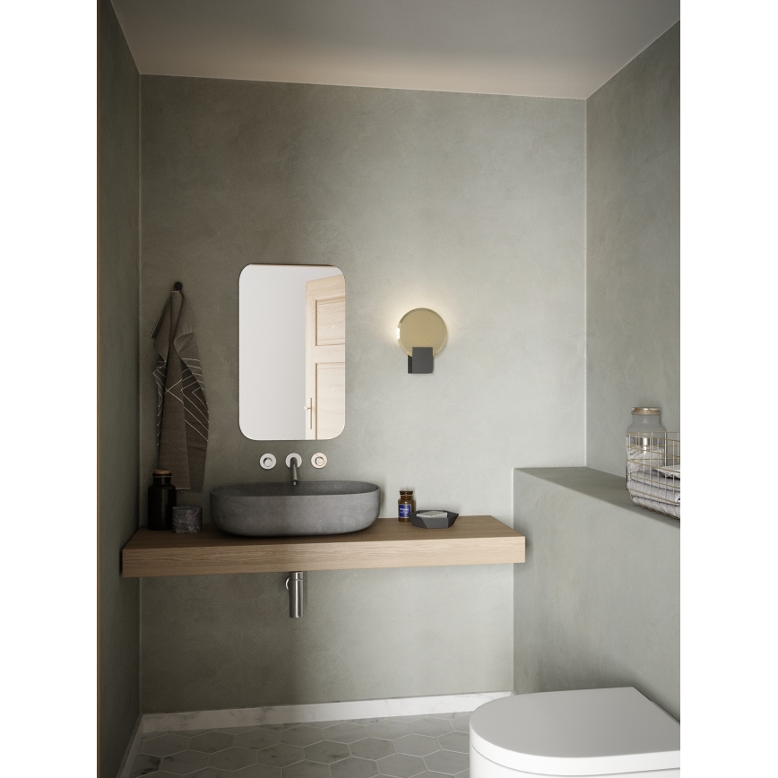 Nordlux - LED Stmievateľné kúpeľňové nástenné svietidlo HESTER LED/9,5W/230V IP44 čierna