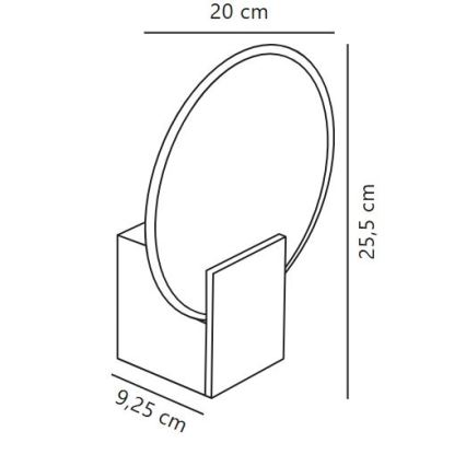 Nordlux - LED Stmievateľné kúpeľňové nástenné svietidlo HESTER LED/9,5W/230V IP44 biela