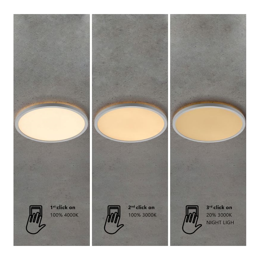 Nordlux - LED Stmievateľné kúpeľňové stropné svietidlo OJA LED/14,5W/230V 3000/4000K IP54 pr. 30 cm