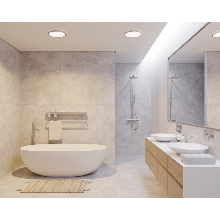 Nordlux - LED Stmievateľné kúpeľňové stropné svietidlo OJA LED/14,5W/230V 3000/4000K IP54 pr. 30 cm