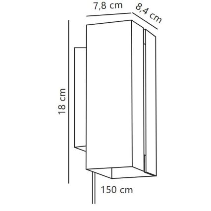 Nordlux - LED Stmievateľné nástenné svietidlo CURTIZ 2xLED/4,5W/230V čierna