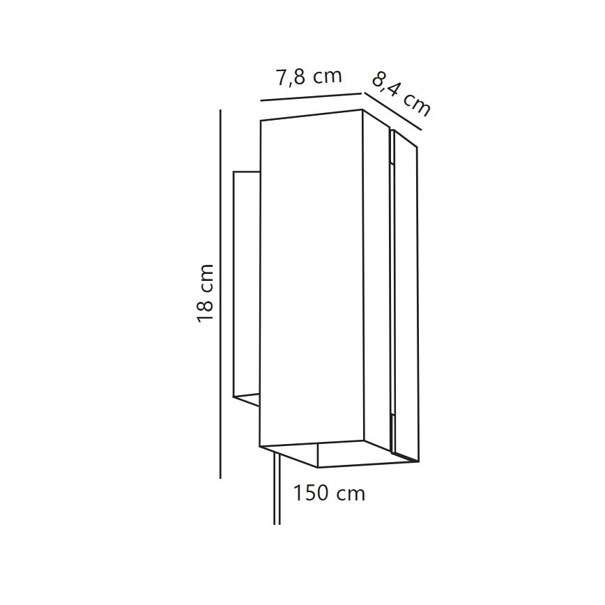 Nordlux - LED Stmievateľné nástenné svietidlo CURTIZ 2xLED/4,5W/230V čierna