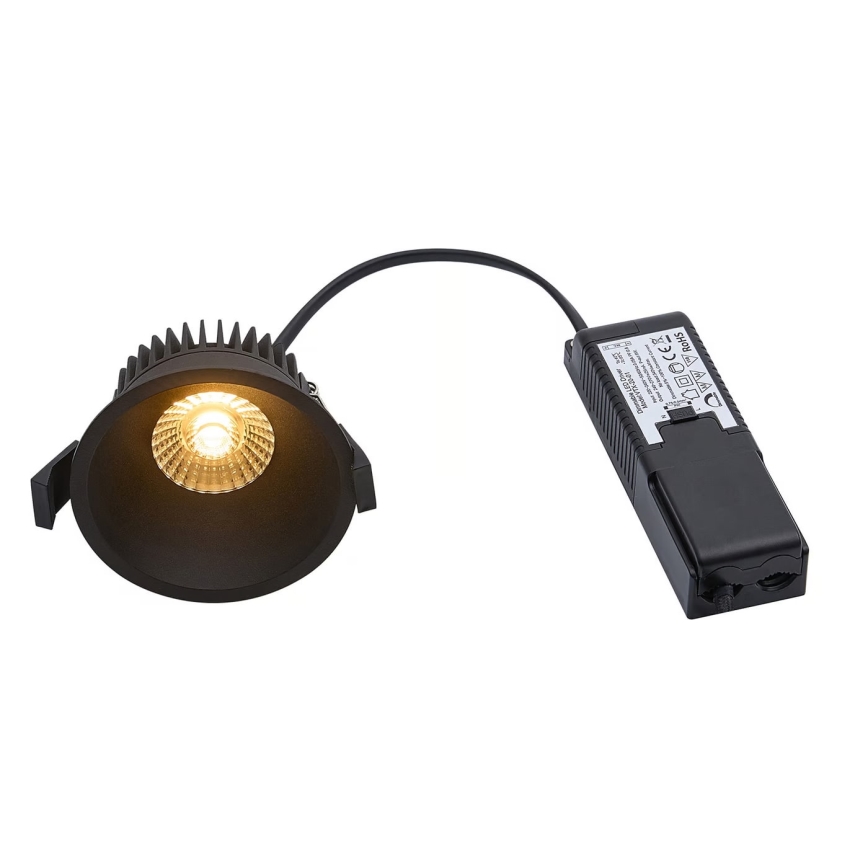Nordlux - LED Stmievateľné kúpeľňové podhľadové svietidlo ALBRIC LED/8W/230V IP44 čierna