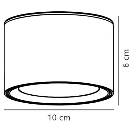 Nordlux - LED Stmievateľné stropné svietidlo FALLON LED/5,5W/230V 2700K pr. 10 cm biela