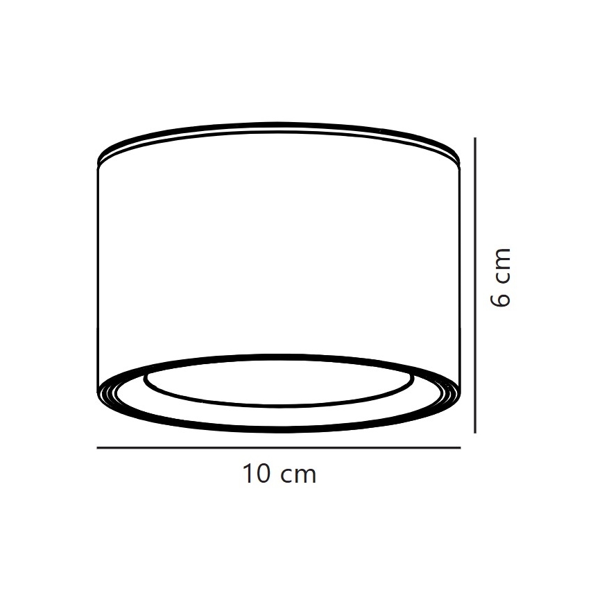 Nordlux - LED Stmievateľné stropné svietidlo FALLON LED/5,5W/230V 2700K pr. 10 cm biela