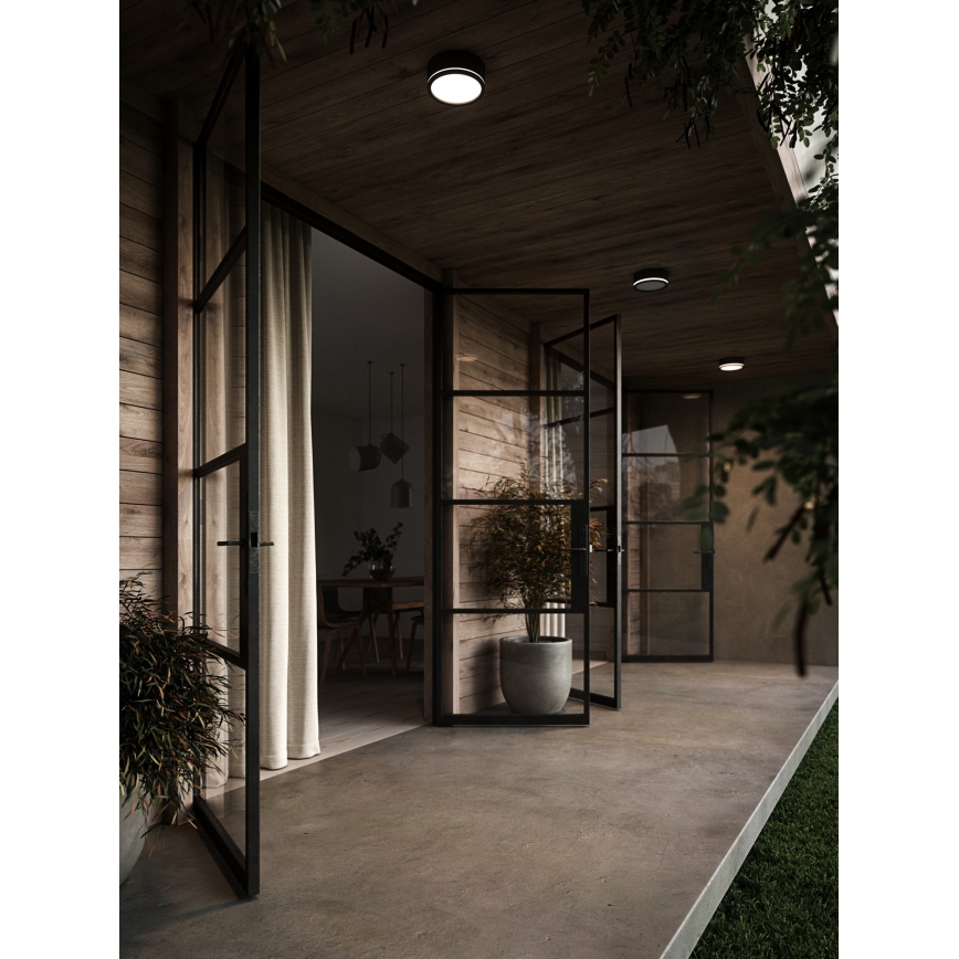 Nordlux - LED Stmievateľné vonkajšie nástenné svietidlo AVA SMART LED/9,5W/230V 2700K IP54 čierna