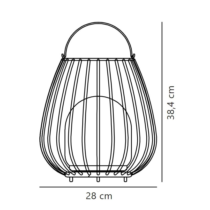 Nordlux - LED Stmievateľné vonkajšie prenosné svietidlo JIM TO-GO LED/3W/3,7V IP54 5000 mAh čierna