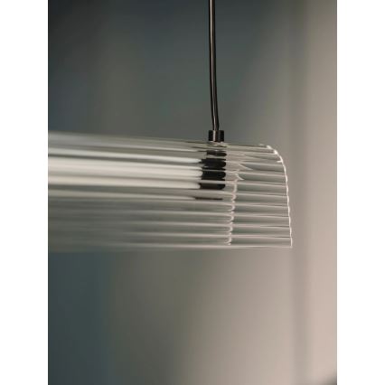 Nordlux - LED stmievateľný luster na lanku ALIANI LED/20W/230V 3000K 100 cm čierna/priehľadná